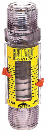 Hedland Flowmeter, 1 MNPT, 4-28 GPM  H621-628-R