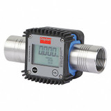 Dayton Flowmeter,Digital,1"FNPT,5.35 cps,LCD 32ZN69