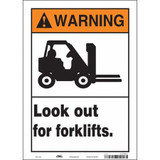 Condor Safety Sign,14 inx10 in,Vinyl 476R84