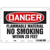 Condor Danger Sign,7 in x 10 in,Aluminum 478H17