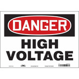 Condor Safety Sign,10 inx14 in,Vinyl 479P74