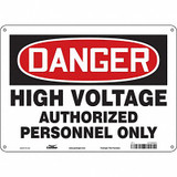 Condor Safety Sign,10 inx14 in,Aluminum  479R69