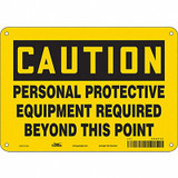 Condor Safety Sign,7 inx10 in,Polyethylene 466P34