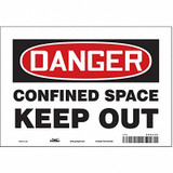 Condor Safety Sign,7 in x 10 in,Vinyl 465L55