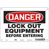 Condor Safety Sign,7 in x 10 in,Aluminum 469L69