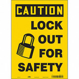 Condor Safety Sign,14 inx10 in,Vinyl 469L01