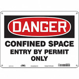 Condor Safety Sign,10 inx14 in,Aluminum  465K25