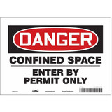 Condor Safety Sign,7 inx10 in,Vinyl 465K48