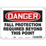 Condor Safety Sign,7 in x 10 in,Aluminum 465A24