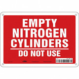 Condor Safety Sign,7 in x 10 in,Aluminum 471M79