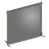 Sim Supply Welding Screen, 6 ft H, 6 ft W, Gray  22RN75