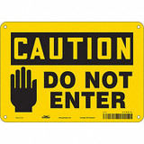 Condor Safety Sign,7 in x 10 in,Aluminum 472K13