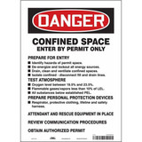 Condor Safety Sign,14 inx10 in,Vinyl 465K59