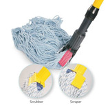 Tough Guy Wet Mop Handle,54 in L,Yellow 22F184
