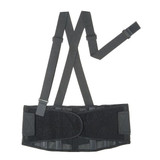 Condor Back Support w/Stay,Black,Polyester,S 3RUZ9