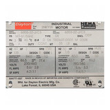 Dayton GP Motor,2 HP,1,745 RPM,230/460V 2NKY2