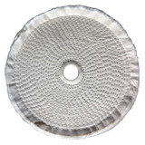 Sim Supply Buffing Wheel,Spiral Sewn,8" Dia.  5A725