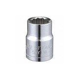 Westward Socket, Steel, Chrome, 10 mm 53YT18