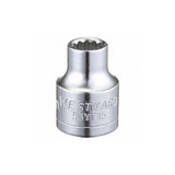 Westward Socket, Steel, Chrome, 7 mm 53YT15