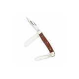 Westward Folding Pocket Knife,Fine,3 Blades,Black 1YJE5