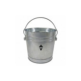 Sim Supply Bucket,10 gal,Silver  2PYW5