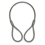Dayton Wire Rope Sling,4 ft L,11200 lb Load Cap 1DNF2