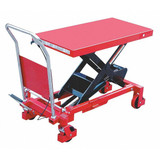 Dayton Scissor Lift Cart,800 lb.,Steel,Fixed 3KR47