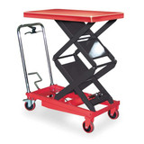 Dayton Scissor Lift Cart,800 lb.,Steel,Fixed 3KR47
