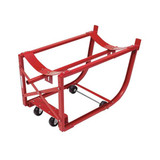 Dayton Drum Cradle,Red,Powder Coated,55 gal 3BA26