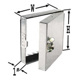 Dayton Hinged Duct Access Door,8 In. W,8 In. H 2TFX3