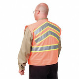 Condor High Visibility Vest,Class 2,3XL,Orange 1YAL7