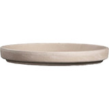 Ceramo 8 In. White Basalt Clay Standard Flower Pot Saucer SA-GT-08