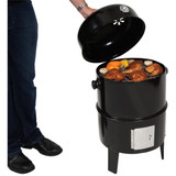 GrillPro 16 In. 400 Sq. In. Upright Traditional Water Charcoal Smoker
