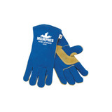 Select Shoulder Welding Gloves, Cowhide, X-Large, Blue