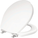 Mayfair by Bemis Wht Round Chrm Hnge Seat 26CHSLA000