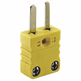 Dayton Thermocouple Plug,K,Yellow,Miniature 36GK85