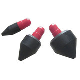 Speedaire Air Gun Nozzle Set,Rubber,1 3/4",2 1/4"L 22YK70