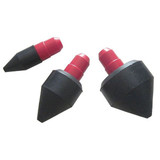 Speedaire Air Gun Nozzle Set,Rubber,1 3/4",2 1/4"L 22YK70