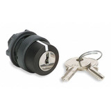 Schneider Electric KeyedSelectorSwitch,Black,2Pos,22mm ZB5AG6