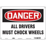 Condor Safety Sign,10 inx14 in,Aluminum 477D95