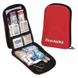 Sim Supply First Aid Kit w/House,85pcs,6.25x2",Red  59392