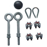 Dayton Festoon Hardware Kit,1/4 In Wire Rope 33N273
