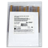 C-Line Products Label Holder,Clear,Glossy,Slide-In,PK50 87627