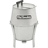 Old Smokey Small 14 In. Dia. Silver Charcoal Grill OS #14