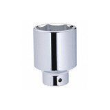 Westward Socket, Steel, Chrome, 55 mm 10E357