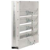 Dayton Combo Louver Damper,Adj,23-1-2 H,Alum 5NKH7