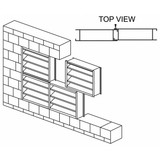Dayton Louver,Wall Opening 48 x 48 In,Aluminum 4FZG2