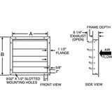 Dayton Shutter,Wall,30 In 3C309