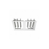 Dayton Fan Shutter,24 In,White Painted Aluminum 3C510