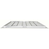 Dayton Fan Shutter,24 In,White Painted Aluminum 3C510